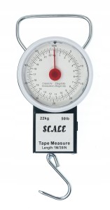 Przejdź do produktu Waga mechaniczna 22kg + miarka 100cm JAXON