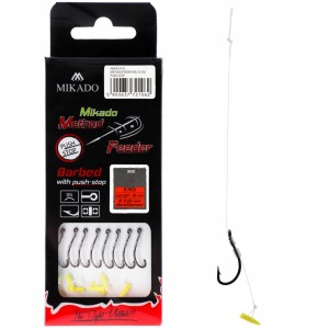 Przejdź do produktu Haczyki quick stop MIKADO METHOD FEEDER na żyłce nr 12