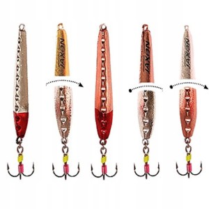 Przejdź do produktu Zestaw 5x Błystka podlodowa JAXON 4g / 4cm / kolor MIX