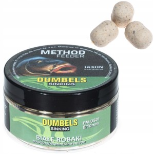 Przejdź do produktu Dumbells Sinking JAXON METHOD FEEDER - BIAŁE ROBAKI