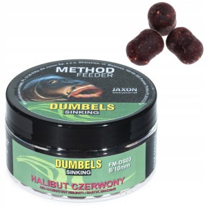 Przejdź do produktu Dumbells Sinking JAXON METHOD FEEDER - HALIBUT CZERWONY