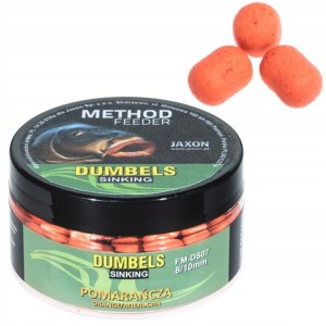 Przejdź do produktu Dumbells Sinking JAXON METHOD FEEDER - POMARAŃCZA