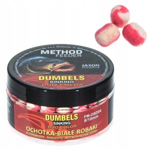 Przejdź do produktu Dumbells Duo Color Sinking JAXON METHOD FEEDER - OCHOTKA / BIAŁE ROBAKI