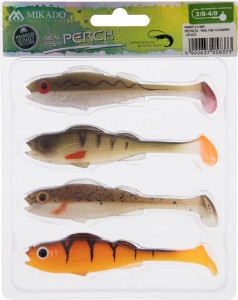Przejdź do produktu Zestaw 4x Guma ripper MIKADO REAL FISH MIX 9,5cm