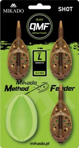 Przejdź do produktu Zestaw 3x koszyk 20g 30g 40g method feeder + Foremka MIKADO SHOT QMF