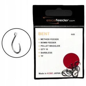 Przejdź do produktu Haczyki bezzadziorowe ESCA FEEDER BENT - rozmiar 10