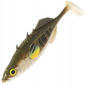 Przejdź do produktu Guma ripper MIKADO REAL FISH STICKLEBACK - GREEN PUMPKIN 8cm