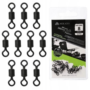Przejdź do produktu Krętlik rolkowy MIKADO SWIVEL METHOD FEEDER nr 8 / 10szt