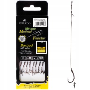 Przejdź do produktu Haczyki z igłą MIKADO METHOD FEEDER na plecionce nr 4