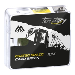 Przejdź do produktu Plecionka przyponowa w otulinie karpiowa MIKADO CAMO - 25lbs / 10m zielona