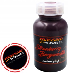 Przejdź do produktu Dip MASSIVE BAITS SPECIAL AMINO GLUG 250ml - STRAWBERRY BERGAMOTTA