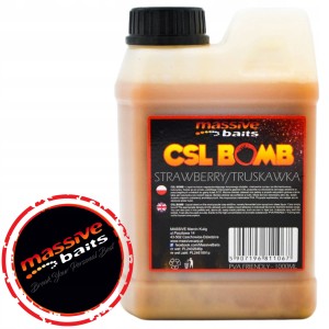 Przejdź do produktu Zalewa MASSIVE BAITS CSL BOMB 1L - STRAWBERRY / TRUSKAWKA