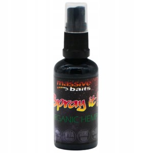 Przejdź do produktu Dopalacz do przynęt MASSIVE BAITS SPRAY IT 50ml - ORGHANIC HEMP / KONOPIA