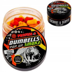Przejdź do produktu Dumbells POP UP SMOKE FLUO PROFESS - KOKOS / SCOPEX