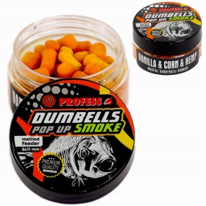 Przejdź do produktu Dumbells POP UP SMOKE FLUO PROFESS - WANILIA / KUKURYDZA / KONOPIE
