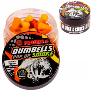 Przejdź do produktu Dumbells POP UP SMOKE FLUO PROFESS - POMARAŃCZA / CZEKOLADA