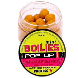 Przejdź do produktu Kulki POP UP 12mm PROFESS - WANILIA / KUKURYDZA / KONOPIE