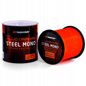 Przejdź do produktu Żyłka TANDEM BAITS STEEL MONO FLUO Orange - 1200m / 0,35mm
