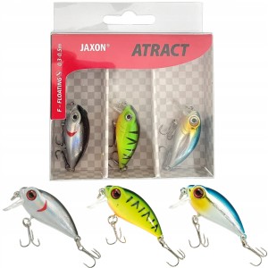 Przejdź do produktu Zestaw 3x Wobler JAXON ATRACT MINI 3,5cm / 3,5g / kolor MIX