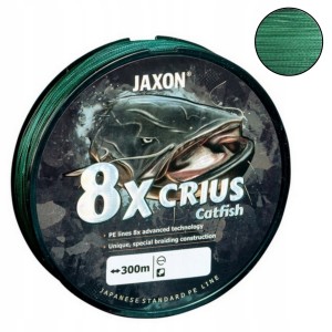 Przejdź do produktu Plecionka JAXON CRIUS 8X CATFISH GREEN 0,45mm / 300m