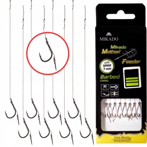Przejdź do produktu Haczyki z igłą MIKADO METHOD FEEDER na plecionce nr 6
