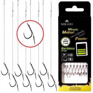 Przejdź do produktu Haczyki z igłą MIKADO METHOD FEEDER na plecionce nr 8