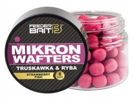Przejdź do produktu Mikron Wafters 4/6mm FEEDER BAIT - Truskawka Ryba
