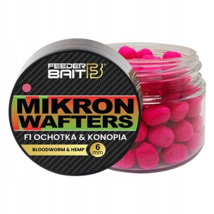 Przejdź do produktu Mikron Wafters 4/6mm FEEDER BAIT - F1 Ochotka Konopia