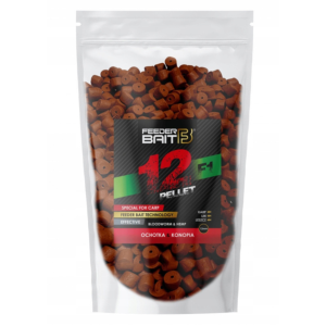 Przejdź do produktu Pellet 12mm FEEDER BAIT 800g - F1 Ochotka Konopia