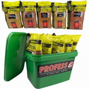 Przejdź do produktu Zestaw Wiadro + 5x Zanęta PROFESS OPTIMA 1kg - Mix smaków