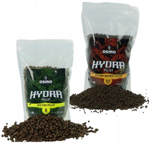 Przejdź do produktu Zestaw 2x PELLET zanętowy HYDRA BIG FISH 3/4mm + 6mm Method Feeder OSMO