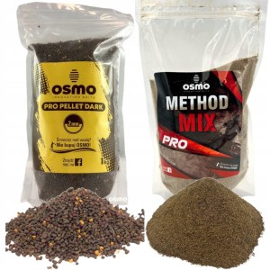 Przejdź do produktu Zestaw do Method Feeder - Zanęta Method MIX PRO + Pro Pellet Dark 2mm OSMO