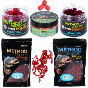 Przejdź do produktu Zestaw METHOD FEEDER zanęta pellet kulki OCHOTKA