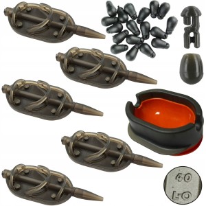 Przejdź do produktu Zestaw 5x Koszyk ARC 40g + FOREMKA PRO METHOD FEEDER + szybkozłączki