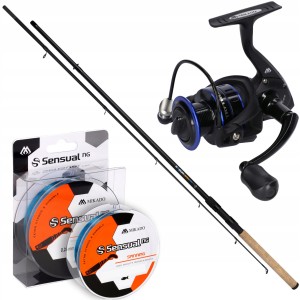 Przejdź do produktu Zestaw SPINNING NA SZCZUPAKA Wędka + Kołowrotek + Plecionka MIKADO