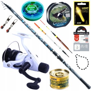 Przejdź do produktu Zestaw spławikowy BOLONKA wędka kołowrotek akcesoria na spławik JAXON 5m