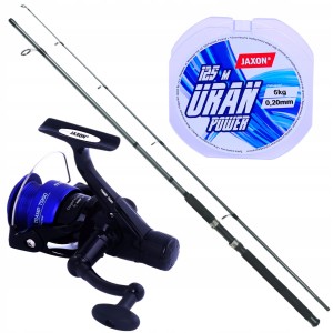 Przejdź do produktu Zestaw spinningowy WĘDKA + KOŁOWROTEK + ŻYŁKA na spinning JAXON szczupak