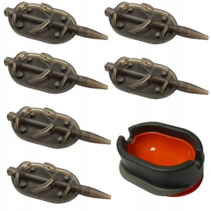 Przejdź do produktu Zestaw 6x PODAJNIK ARC 30g + FOREMKA METHOD FEEDER koszyk koszyczek