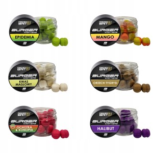 Przejdź do produktu Zestaw 6x Feeder Bait BURGER WAFTERS 9mm Method Feeder