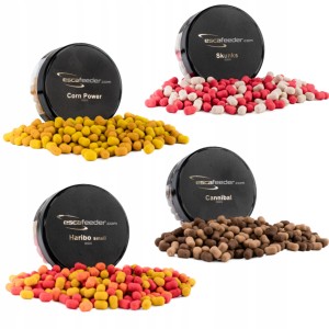 Przejdź do produktu Zestaw 4x Wafters Esca Feeder MINI 6mm HARIBO CANNIBAL SKUNKS CORN POWER