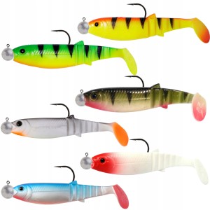 Przejdź do produktu GUMY CANNIBAL SAVAGE GEAR zestaw 6szt. - 15cm + GŁÓWKI JIGOWE