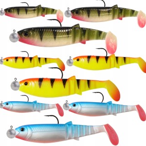 Przejdź do produktu GUMY CANNIBAL SAVAGE GEAR zestaw 9szt. - 8cm + 10cm + 12,5cm + GŁÓWKI