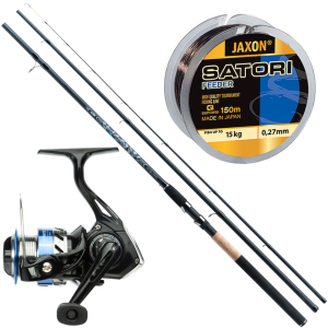 Przejdź do produktu Zestaw FEEDER Method Wędka Kołowrotek Żyłka JAXON