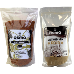 Przejdź do produktu Zestaw PRO PELLET 2mm+ Zanęta Method MIX GOLD OSMO