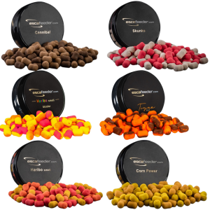 Przejdź do produktu Zestaw 6x Wafters Esca Feeder 10mm zapach HARIBO TIGER CANNIBAL SKUNKS CORN