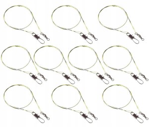 Przejdź do produktu 10x Przypon stalowy na szczupaka powlekany STALKA na spinning 25cm JAXON