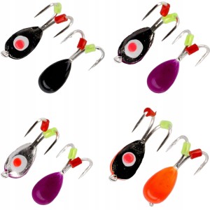 Przejdź do produktu Zestaw 4x Mormyszka ICE BUG ŻUCZEK MIKADO 9,5mm / 0,8g