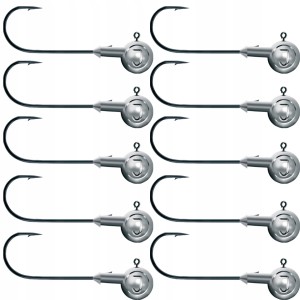 Przejdź do produktu 10x GŁÓWKA JIGOWA Jaxon Tanami SILVER hak 1/0 3g